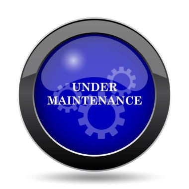 Bakım simgenin altında. Beyaz arka plan üzerinde Internet düğmesi