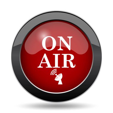 Hava simgesi. Beyaz arka plan üzerinde Internet düğmesi