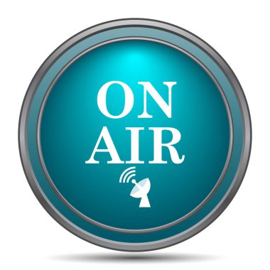 Hava simgesi. Beyaz arka plan üzerinde Internet düğmesi