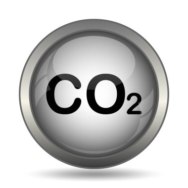 CO2 siyah kutsal kişilerin resmi web sitesi düğme beyaz arka plan üzerinde