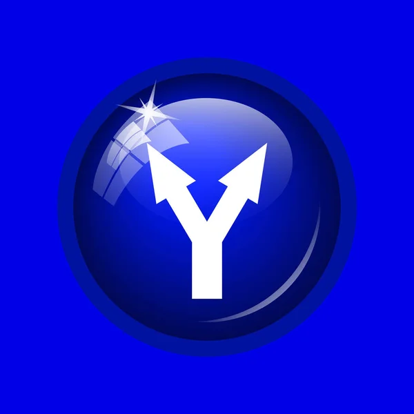 Split arrow icon — Stock Photo, Image