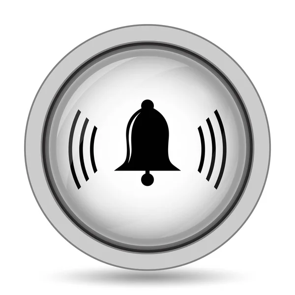 Bell Icon Internet Button White Background — Stock Photo, Image