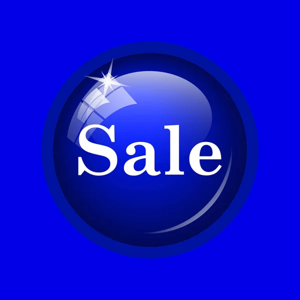 Иконка Продажи Кнопка Интернет Синем Фоне — стоковое фото