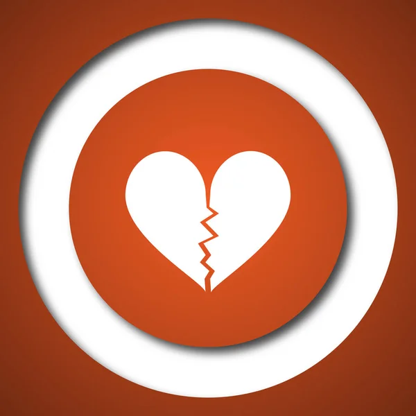 Broken heart icon — Stock Photo, Image