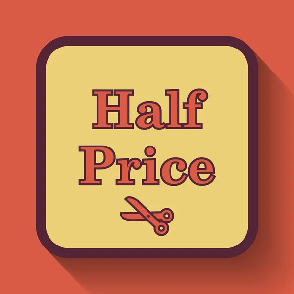 Half price icon — Stock Photo, Image