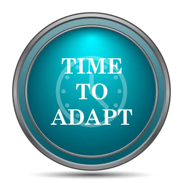 Simge uyum için zaman. Beyaz arka plan üzerinde Internet düğmesi