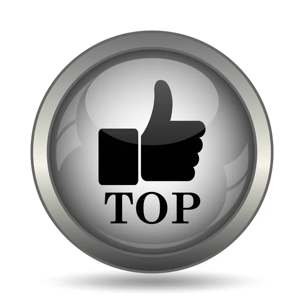 Top Icon Black Website Button White Background — Stock Photo, Image