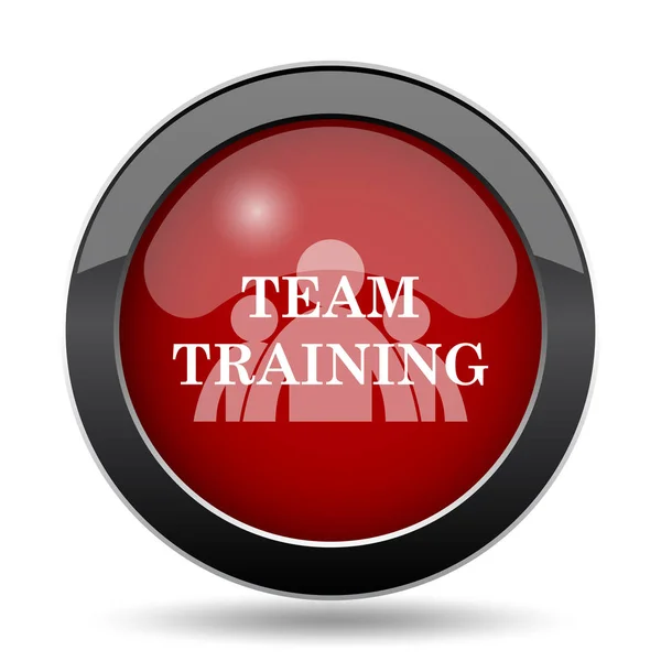 Team Training Icon Internet Button White Background — Stock Photo, Image