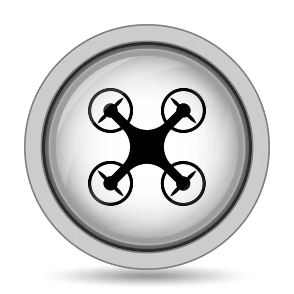 Drone Icon Internet Button White Background — Stock Photo, Image