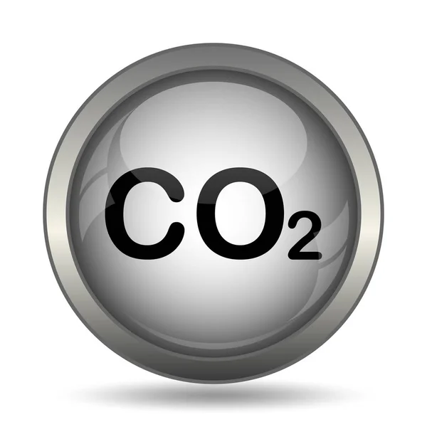 Co2 Symbol Schwarzer Website Knopf Auf Weißem Hintergrund — Stockfoto