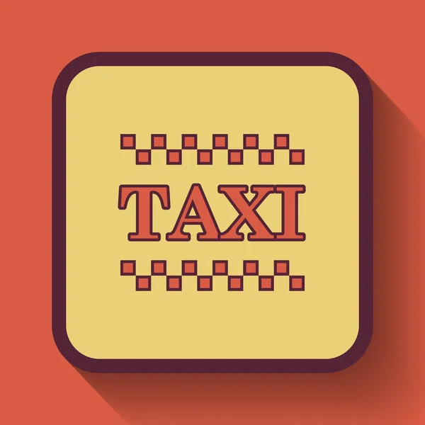 Icono Taxi Botón Página Web Color Sobre Fondo Naranja —  Fotos de Stock