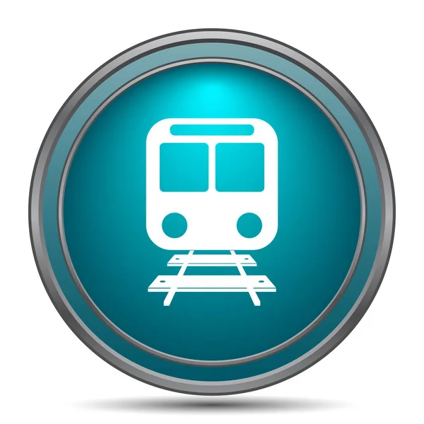 Train Icon Internet Button White Background — Stock Photo, Image