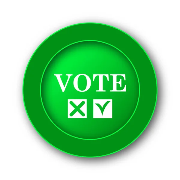 投票图标 白色背景上的互联网按钮 — 图库照片