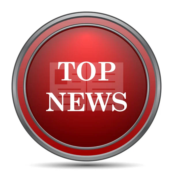 En iyi haber simgesi. Beyaz arka plan üzerinde Internet düğmesi