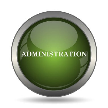 Yönetim simgesi. Beyaz arka plan üzerinde Internet düğmesi.