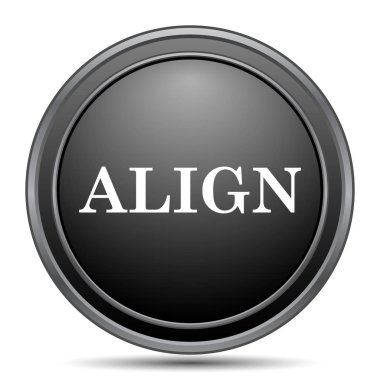 Siyah kutsal kişilerin resmi web sitesi düğme beyaz arka plan üzerinde hizalama