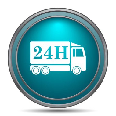 24 saat teslimat kamyonu simgesi