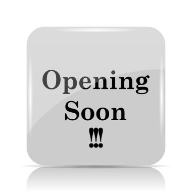 Yakında simge açılıyor. Beyaz arka plan üzerinde Internet düğmesi