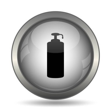 Sabun siyah kutsal kişilerin resmi web sitesi düğme beyaz arka plan üzerinde