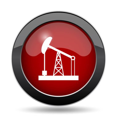 Petrol pompa simgesi. Beyaz arka plan üzerinde Internet düğmesi