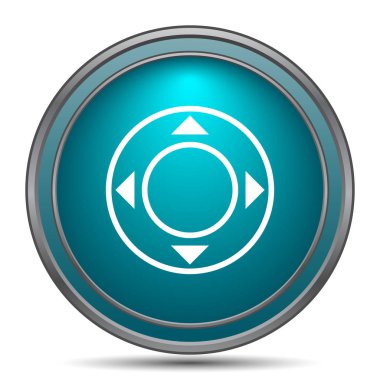 Oyun çubuğu simgesi. Beyaz arka plan üzerinde Internet düğmesi