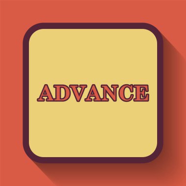 Önceden simgesi, Web sitesi düğmesini turuncu arka plan üzerinde renkli