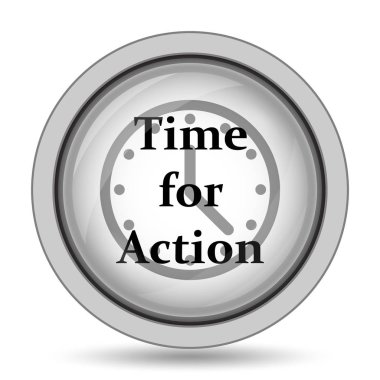 Eylem simgesi zamanı. Beyaz arka plan üzerinde Internet düğmesi