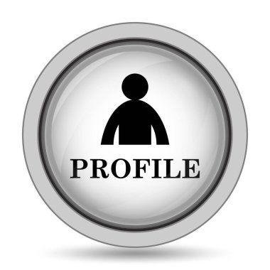 Profil simgesi. Beyaz arka plan üzerinde Internet düğmesi