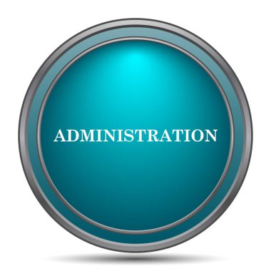 Yönetim simgesi. Beyaz arka plan üzerinde Internet düğmesi