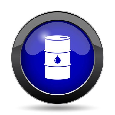 Petrol varil simgesi. Beyaz arka plan üzerinde Internet düğmesi