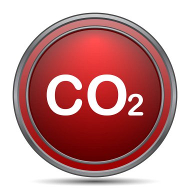 CO2 simgesi. Beyaz arka plan üzerinde Internet düğmesi