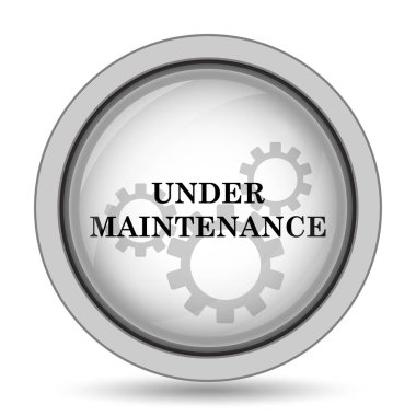 Bakım simgenin altında. Beyaz arka plan üzerinde Internet düğmesi