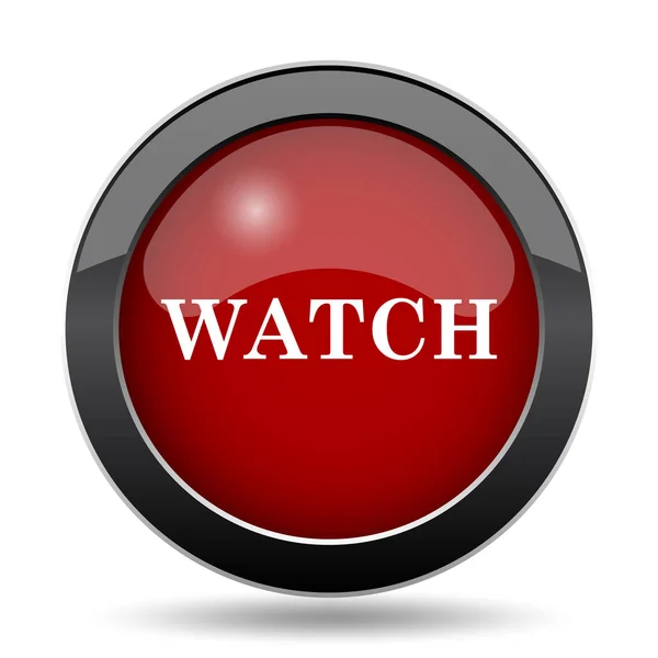 Watch Icon Internet Button White Background — Stock Photo, Image