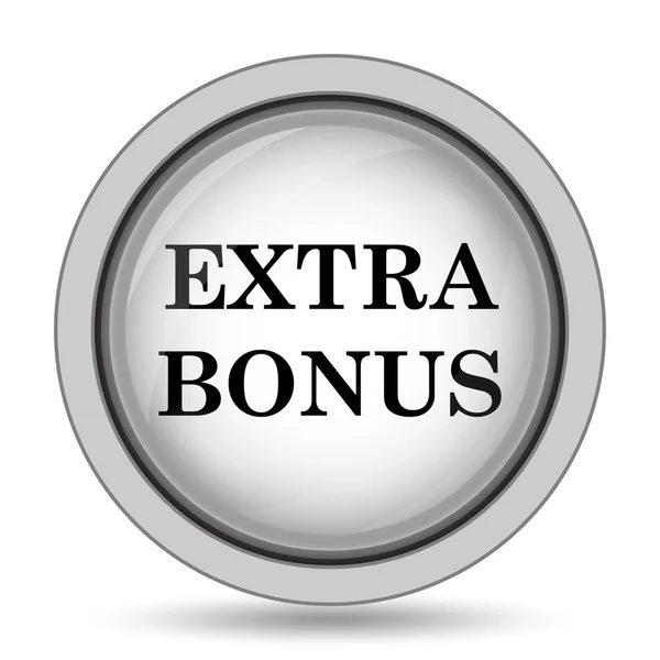 Ekstra Bonus Simgesi Beyaz Arka Plan Üzerinde Internet Düğmesi — Stok fotoğraf