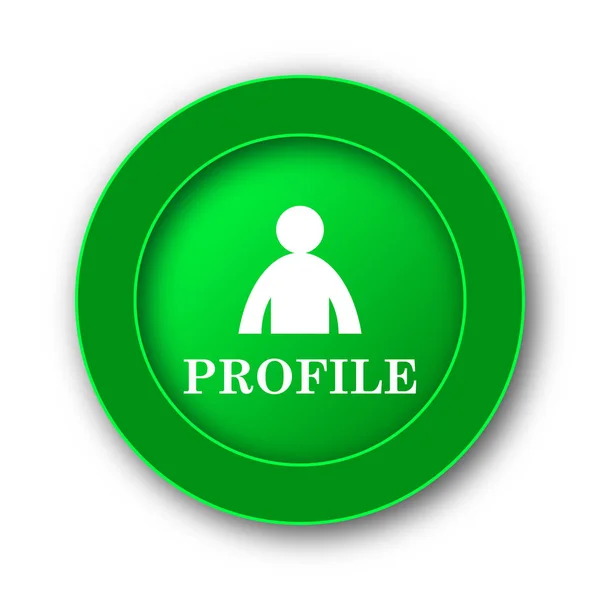Profile Icon Internet Button White Background — Stock Photo, Image