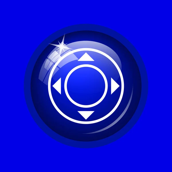 Joystick Icon Internet Button Blue Background — Stock Photo, Image