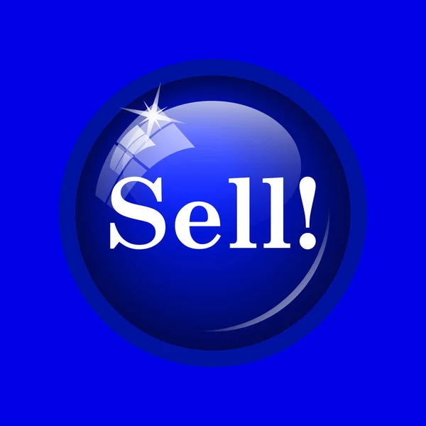 Sell Icon Internet Button Blue Background — Stock Photo, Image