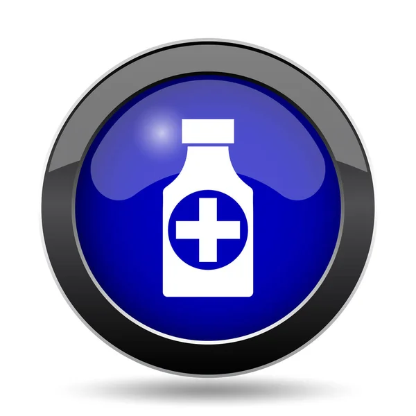 Ikona lahvičky pilulek — Stock fotografie
