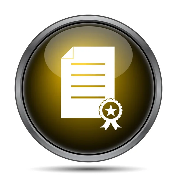 Certificaatpictogram — Stockfoto