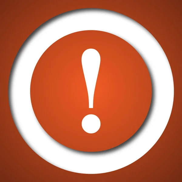 Attention Icon Internet Button White Background — Stock Photo, Image