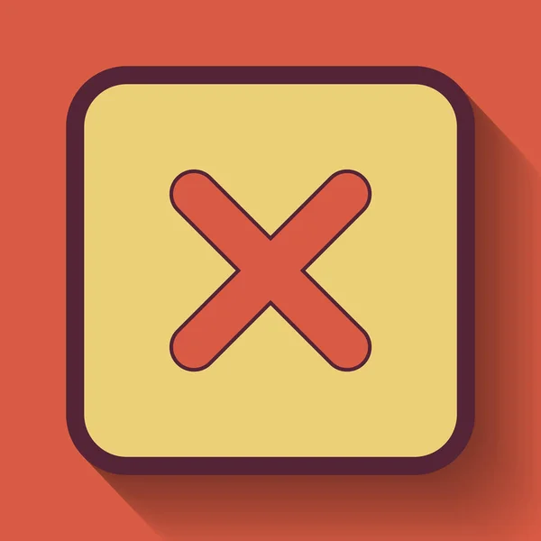 X zavřít ikonu — Stock fotografie