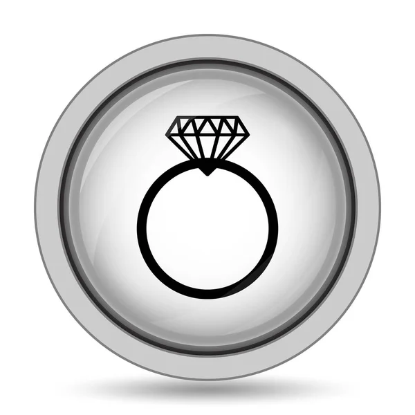 Diamantring-Symbol — Stockfoto