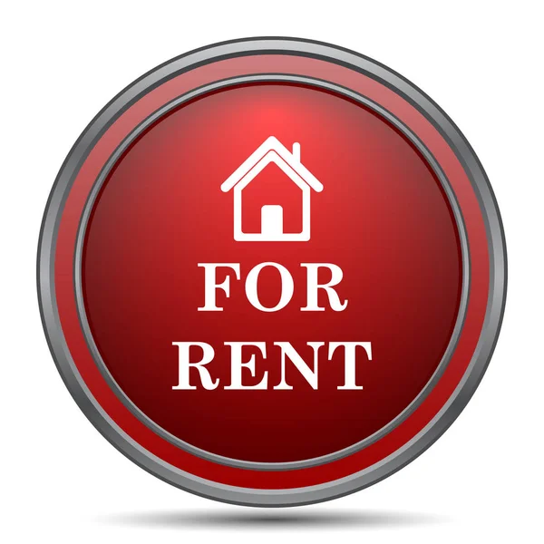 Rent Icon Internet Button White Background — Stock Photo, Image