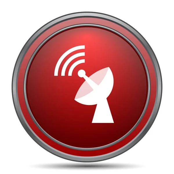 Wireless antenna icon. Internet button on white background