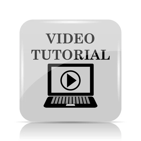 Ícone vídeo tutorial — Fotografia de Stock