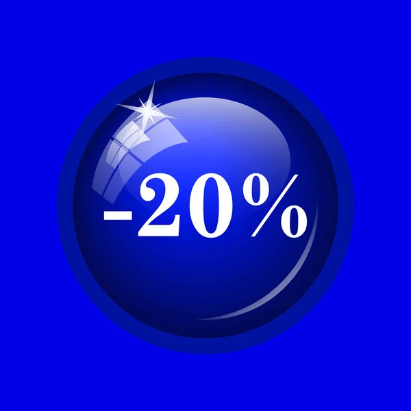 20 percentenkorting pictogram — Stockfoto