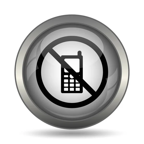 Mobile phone restricted icon — Stock Photo, Image