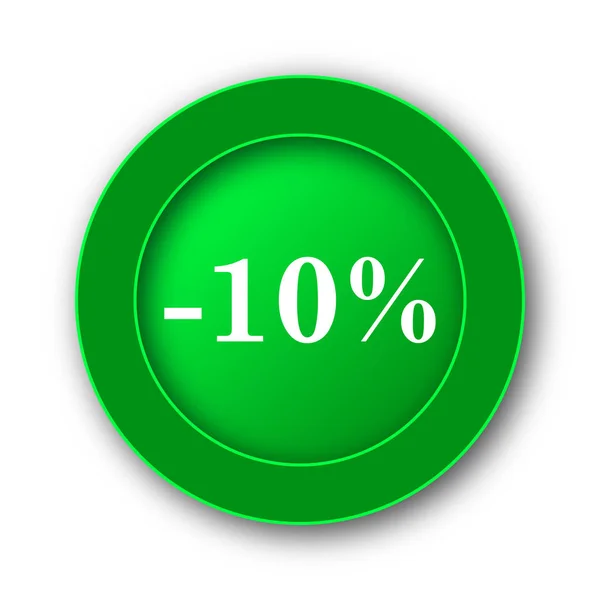 Percent Discount Icon Internet Button White Background — Stock Photo, Image