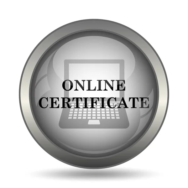 Ikona certyfikatu online — Zdjęcie stockowe