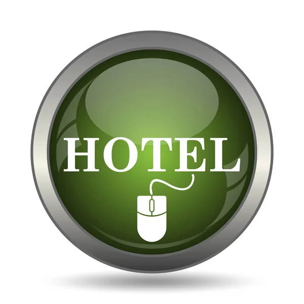 Hotel Icon Κουμπί Internet Άσπρο Φόντο — Φωτογραφία Αρχείου